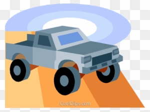 Truck Royalty Free Vector Clip Art Illustration - Off-road Vehicle