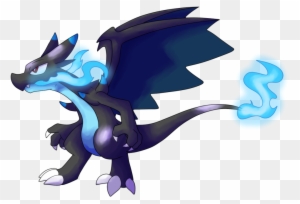 Pokemon Mega Charizard X Clipart And Featured Illustration - Mega Charizard  X Chibi - Free Transparent PNG Clipart Images Download