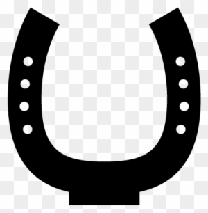 Horseshoe Black Shape With Some Small Holes Vector - Horse Shoe Cut Out
