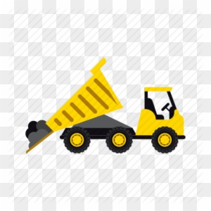 Construction Heavy Soil Transportation Vehicle Icon - Dumper Truck Icons