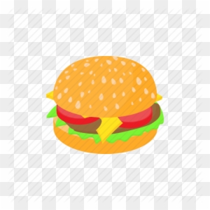 Burger And Bun - Hamburger Coloring Page - Free Transparent PNG Clipart