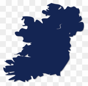 Ireland Ireland Map Blue - Map Of Ireland Transparent
