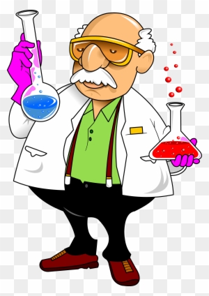 Laboratory Chemistry Cartoon Science - Chemistry Teacher Clip Art
