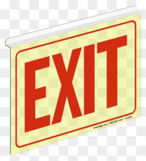 Zoom, Price, Buy - Mydoorsign Exit Green On White Sign 10 X 7