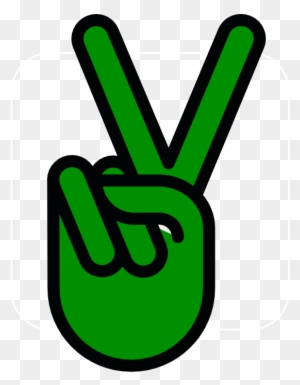 Peace Sign Clipart Green Peace - Red Peace Sign Hand