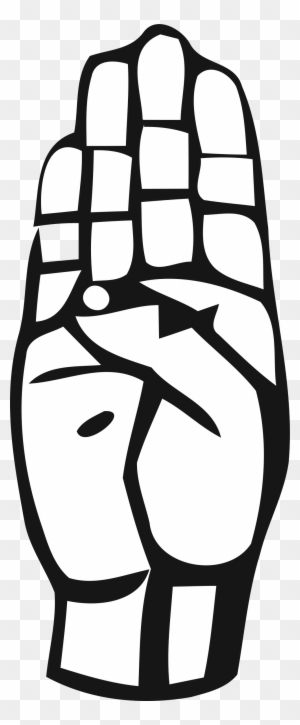 Big Image - Sign Language Letter B