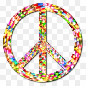 Big Image - Psychedelic Peace Sign Png