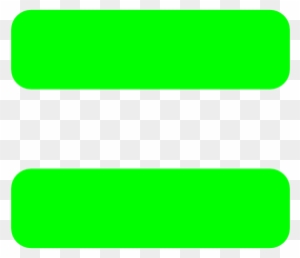 Green Clipart Equal Sign - Green Equal Sign Png