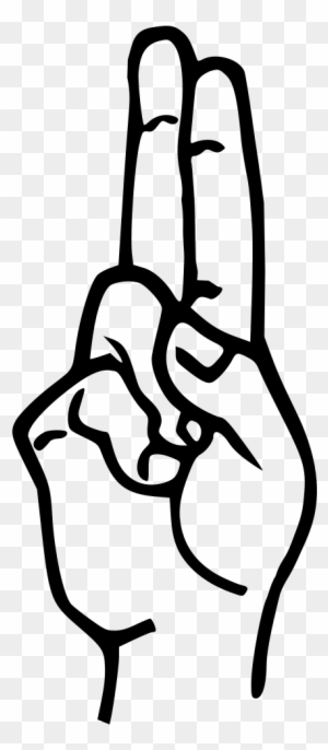 Sign Language U - Sign Language Letter U