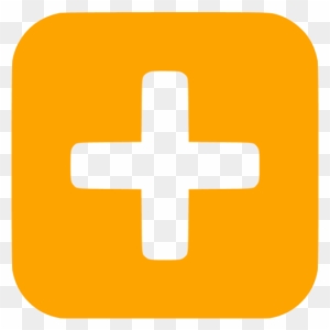 Orange Plus 6 Icon - Math Icon Png