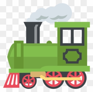 Steam Locomotive Emoji Vector Icon - Rail Transport