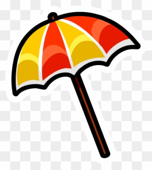 Beach Umbrella Pin - Small Cartoon Beach Umbrella