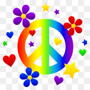Peace Sign Clip Art Free Clip Art Of A Rainbow Peace - Peace Sign Clip Art