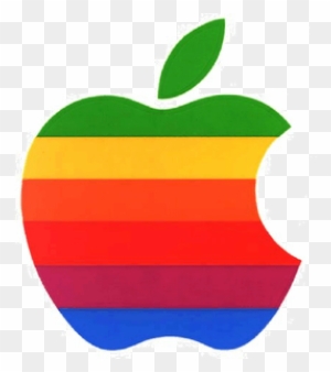 Retro Rainbow Apple Logo - Hi Res Apple Logo