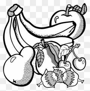 Fruits Clipart Black And White, Transparent PNG Clipart Images Free ...