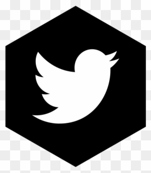 Eggplant - Twitter Button Black Png