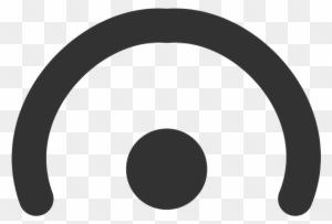 Semi Circle With Dot Symbol