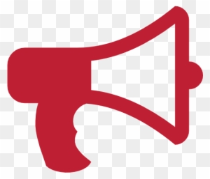 Bull Horn Announcer Red - Bullhorn Icon Png