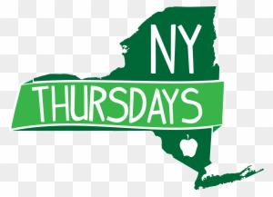New York Thursdays Logo - New York Colony Geographical Map