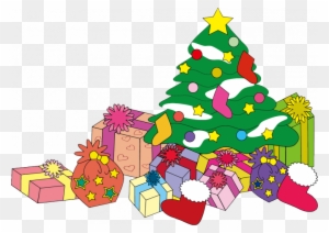 Presents Clipart Toymas Tree With Huge Freebie Download - Christmas Tree With Presents Clipart