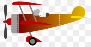 Airplane Fixed-wing Aircraft Biplane Aviation - Vintage Airplane Png