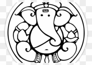 Drawing Ganesha Contemporary - Line Drawing Png Ganesh Outline