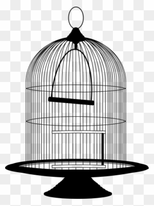Vector Graphics - Bird In Cage Png