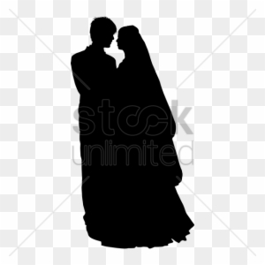 Wedding Coule Outline Clipart Wedding Silhouette Clip - Siluet Wedding Couple Muslim