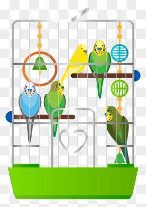 Download Cage With Parrots Clipart Png Photo - Birds In The Cage Clipart