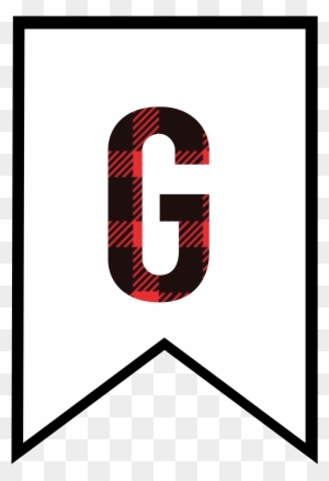 Buffalo Plaid Free Printable Banner Letters - Printable Letter Banner G