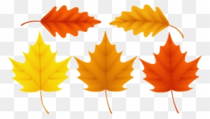 Free Png Download Set Fall Leaves Clipart Png Photo - Maple Leaf