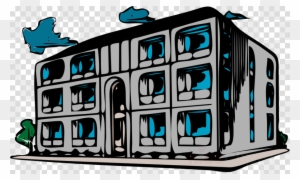 Condominium Clipart Condominium Apartment Clip Art - Run Down Building Clipart