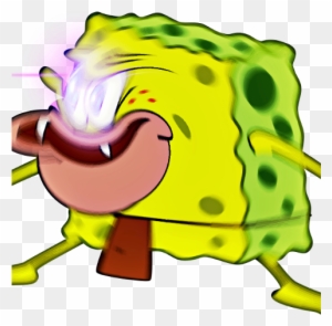 SpongeBob and Fish Meme Sticker - Sticker Mania