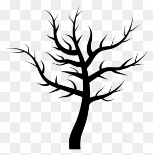 Vector - Creepy Tree Silhouette Png