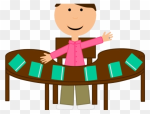 Table Clipart Student - Teachers Desk Clipart