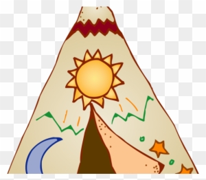 Aztec Clipart Teepee - Native American Teepee Clipart