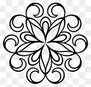 Floral Design Motif Drawing Art Arabesque - Clipart Abstract Flower Png