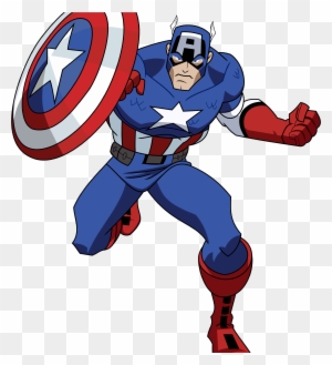 Hulk Clipart Captain America - Captain America Avengers Cartoon - Free  Transparent PNG Clipart Images Download