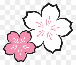 Flor De Cerezo [logo] Más Cherry - Sakura Flower Drawing Easy