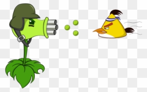 Plants Vs Zombies Clipart Cartoon - Zombie Vs Plants Angry Birds