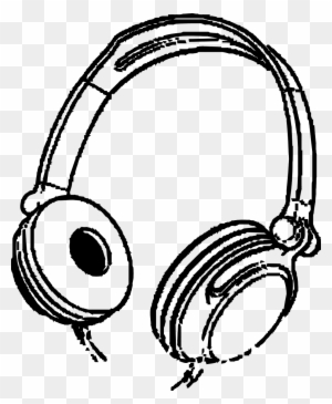 Headphones Clipart Black And White