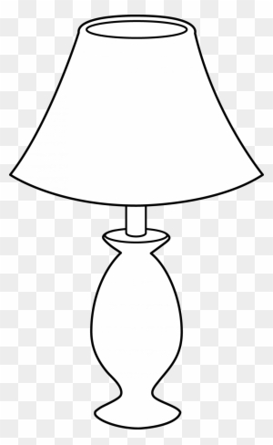 Lamp Clipart Table Light - Night Lamp Drawing Design