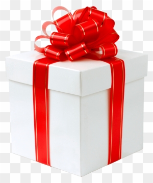 Gold Red Ribbon Gift - Gift Box Png