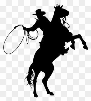 Cowboy Sticker - Cowboy On Bucking Horse
