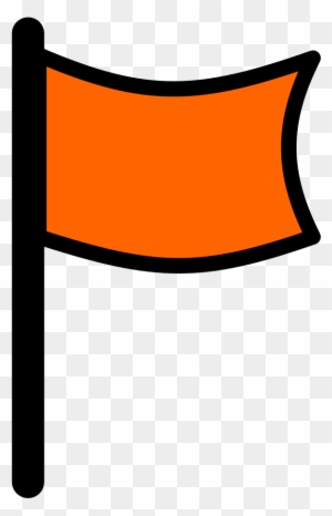 Flag Icon Orange - Google Maps Flag Png