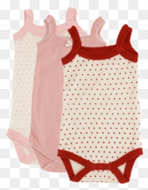 Nature Baby Girls Singlet Bodysuit Pink Spot - Baby Singlet Bodysuit