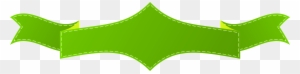 Green Art Banner Transparent Png Clip Art Imageu200b - Green Ribbon Banner Png