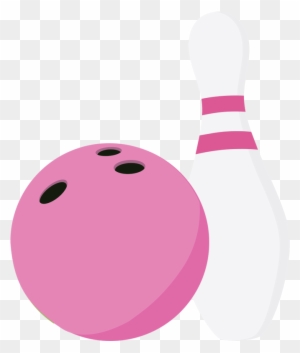 Picture Of Bowling Ball And Pins - Pink Bowling Ball And Pins