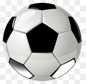 Real Football Ball No Shadow Clip Art - Soccer Ball Square Car Magnet 3" X 3"