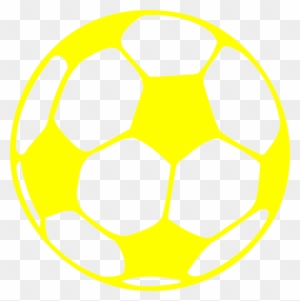 Yellow Football Clip Art At Clker - Soccer Ball Car Decal
